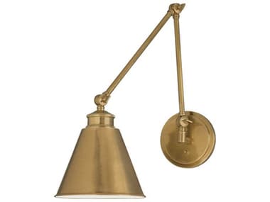 Elk Home Aidan 1-Light Aged Brass Swing Wall Sconce EK8475AGMS