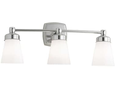 Elk Home Soft Square 3-Light Chrome Shiny Opal Vanity Light EK8933CHSO