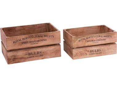 Elk Home Brown Black English Bulbs Boxes Set of 2 EKBOX002