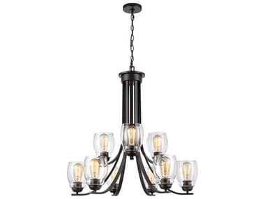 Elk Home Calistoga 9-Light Oil Rubbed Bronze Tiered Chandelier EKCN320921