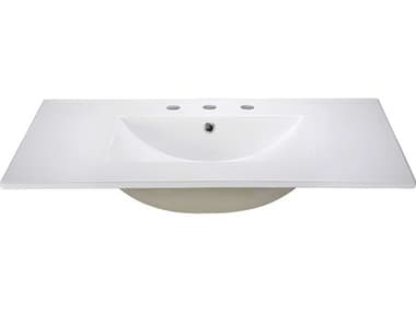 Elk Home White Ceramic Vanity Top EKCST310WT3