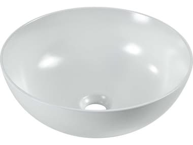 Elk Home Vitreous China Matte White Round Vessel Sink EKCVE152RDMW