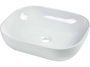 Elk Home Slim Art White Rectangular Vessel Sink EKCVE183RC