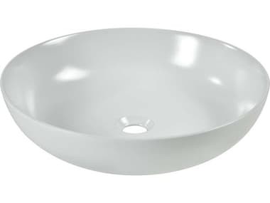 Elk Home Vitreous China Matte White Round Vessel Sink EKCVE187RDMW