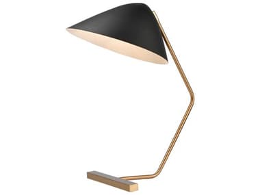 Elk Home Brass / Black One-Light Table Lamp EKD4263