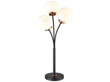 Elk Home Boudreaux Matte Black LED Buffet Lamp with Frosted Glass Shade EKD4582