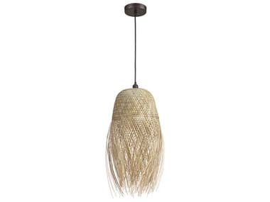 Elk Home 1-Light Natural Wood Pendant EKD4640