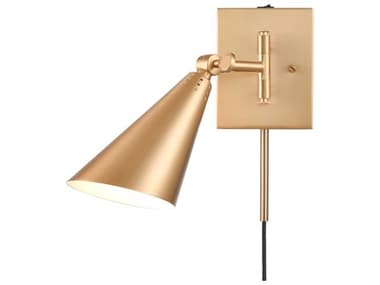 Elk Home Whitmire 10" Tall 1-Light Brushed Gold Wall Sconce EKEC892311