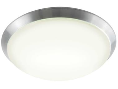 Elk Home Luna Brushed Aluminum Silver Bowl Round Flush Mount EKFML5021098