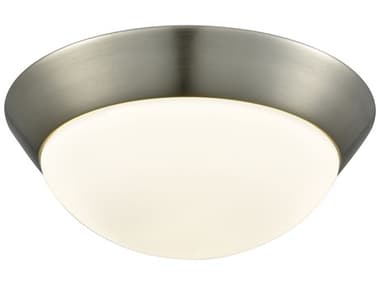 Elk Home Contours 1-Light Satin Nickel Bowl Flush Mount EKFML71501016M