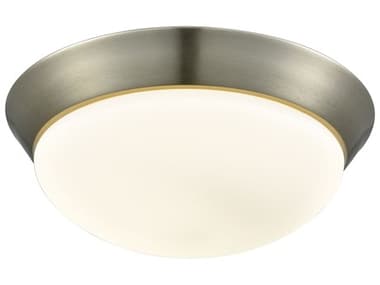 Elk Home Contours 1-Light Satin Nickel Bowl Flush Mount EKFML71751016M