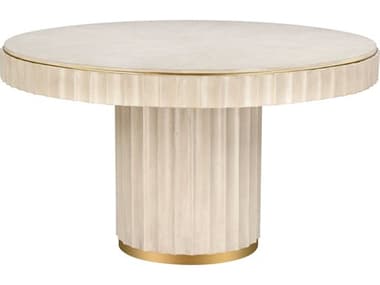 Elk Home Apollo 53" Round Wood Bleached Brass Dining Table EKH001510242