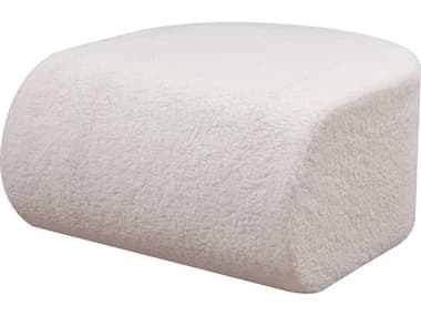 Elk Home Keeler 28" White Fabric Upholstered Pouf EKH001510819