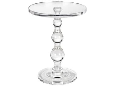 Elk Home Jacobs 18" Round Acrylic Clear End Table EKH00159100