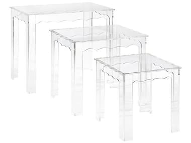 Elk Home Jacobs Rectangular Acrylic Clear End Table EKH00159103S3