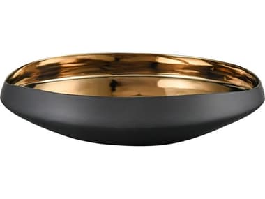 Elk Home Greer Matte Black / Gold Glazed Decorative Bowl EKH00179745