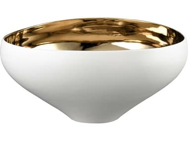 Elk Home Greer Matte White / Gold Glazed Decorative Bowl EKH00179755
