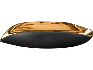 Elk Home Greer Matte Black / Gold Glazed Decorative Vessel EKH00179757