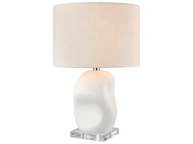 Elk Home Colby Dry White Clear Oatmeal Linen Hardback Table Lamp EKH001910374