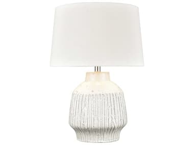 Elk Home Rhoda White Linen Hardback Table Lamp EKH00197992