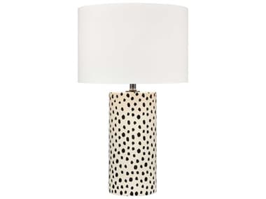 Elk Home Signe Cream White Cotton Hardback Gold Buffet Lamp EKH00199513