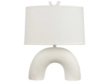 Elk Home Flection Dry White Linen Oval Hardback Buffet Lamp EKH00199532