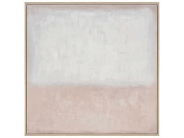 Elk Home White Colorfield Abstract Framed Canvas Wall Art EKH002610459