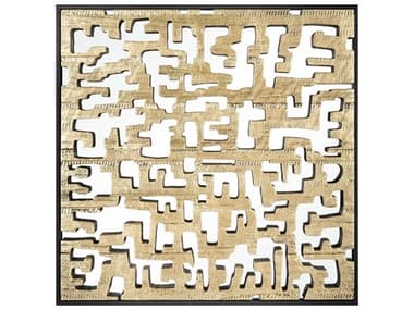 Elk Home Mapped Dimensional Gold Wall Art EKH00368216