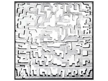 Elk Home Mapped Dimensional Silver Wall Art EKH00368217