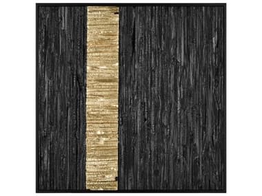 Elk Home Black Stripe Wood Dimensional Wall Art EKH00369736