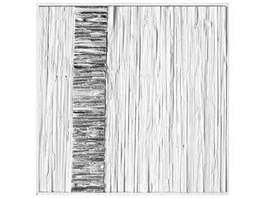 Elk Home White Stripe Wood Dimensional Wall Art EKH00369737