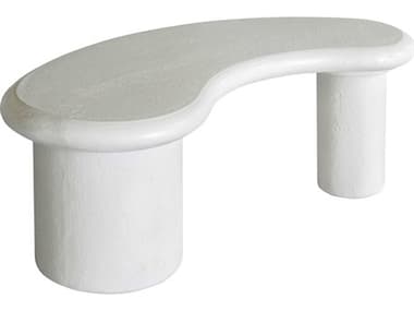 Elk Home Stella 34" Concrete Plaster White Coffee Table EKH011511472