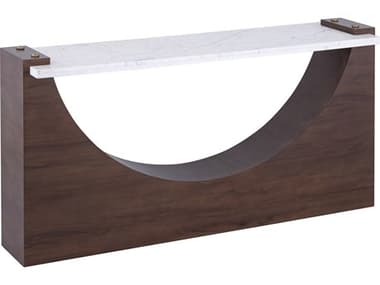 Elk Home Corsa Rectangular Marble Walnut White Console Table EKH080512203