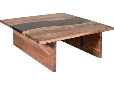 Elk Home 48" Square Wood Natural Coffee Table EKH08059387