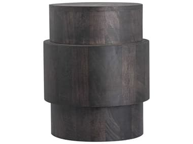 Elk Home Round Wood Blackwash End Table EKH08069261