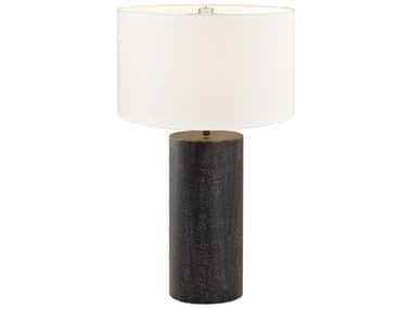Elk Home Daher Black White Textured Linen Drum Shade Buffet Lamp EKH080911135