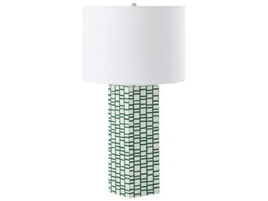 Elk Home Etten Green White Linen Buffet Lamp EKH080911884