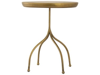 Elk Home Round Metal Antique Brass End Table EKH089510513