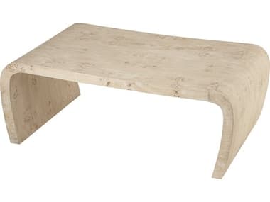 Elk Home 46" Rectangular Wood White Burl Coffee Table EKH089510851