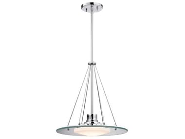 Elk Home Tribune 1-Light Chrome Round Pendant EKLC414PW80