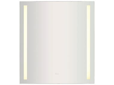 Elk Home Brushed Aluminum 36''W x 40''H Rectangular LED Wall Mirror with Bluetooth Speakers EKLMVK3640PL2BTA