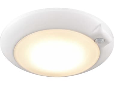 Elk Home Plandome 6" 1-Light White Round Flush Mount EKMLE1590530