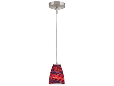 Elk Home Low Voltage 5" 1-Light Red Twist Brown Mini Pendant EKPF10001LEDBNRT