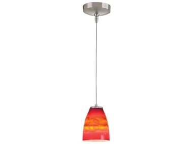 Elk Home Low Voltage 5" 1-Light Vermillion Sunrise Brown Mini Pendant EKPF10001LEDBNVS