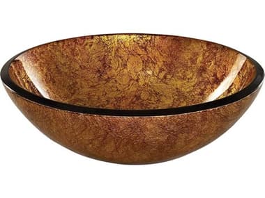 Elk Home Reflex Metallic Gold Round Vessel Sink EKRVE165MGD