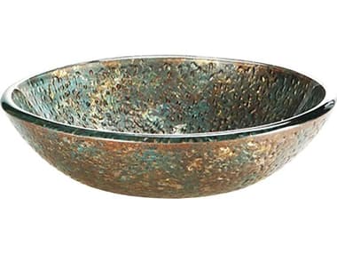 Elk Home Reflex Blue Copper Round Vessel Sink EKRVE180SBC