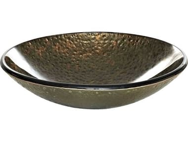 Elk Home Reflex Green Gold Round Vessel Sink EKRVE180SGG