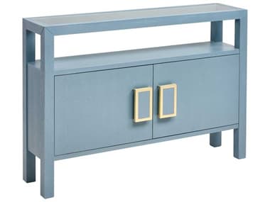 Elk Home Hawick 48" Rectangular Glass Aged Blue Console Table EKS001511778