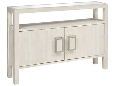 Elk Home Weathered White / Clear 48'' Wide Rectangular Console Table EKS00159933