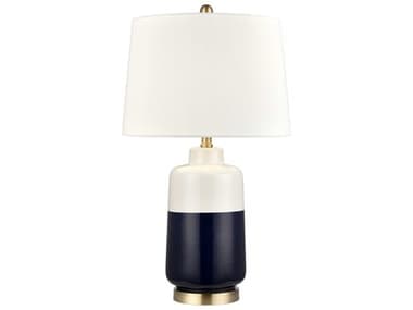 Elk Home Navy White Antique Brass Blue Buffet Lamp EKS00199490